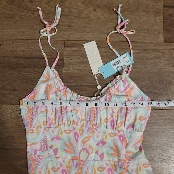 NWT Shore Brand "Sicily" Dress Pastel Paisley Women's Size Large Made in USA - Picture 11 of 14